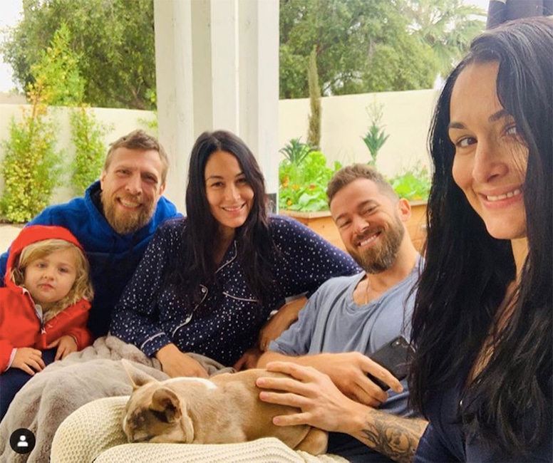 Brie Bella, Daniel Bryan, Birdie Joe Danielson, Nikki Bella, Artem Chigvintsev